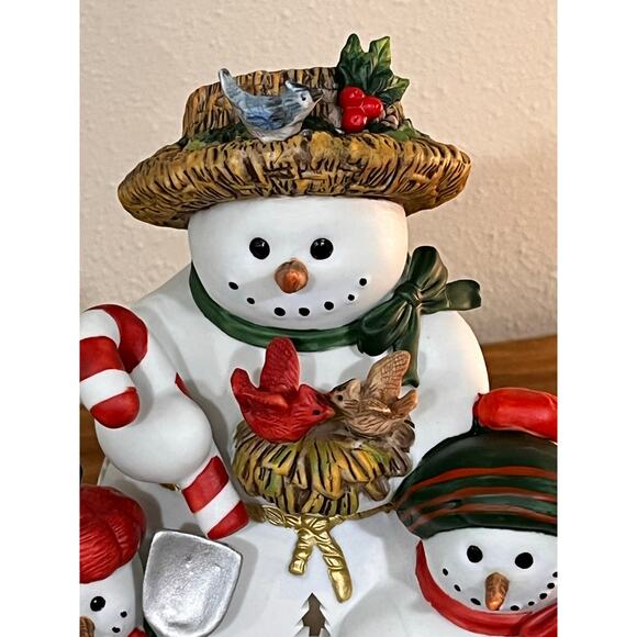PartyLite Snowman Tealight Holder Luminary w/ Box Christmas Candle Decor RETIRED - Picture 9 of 16